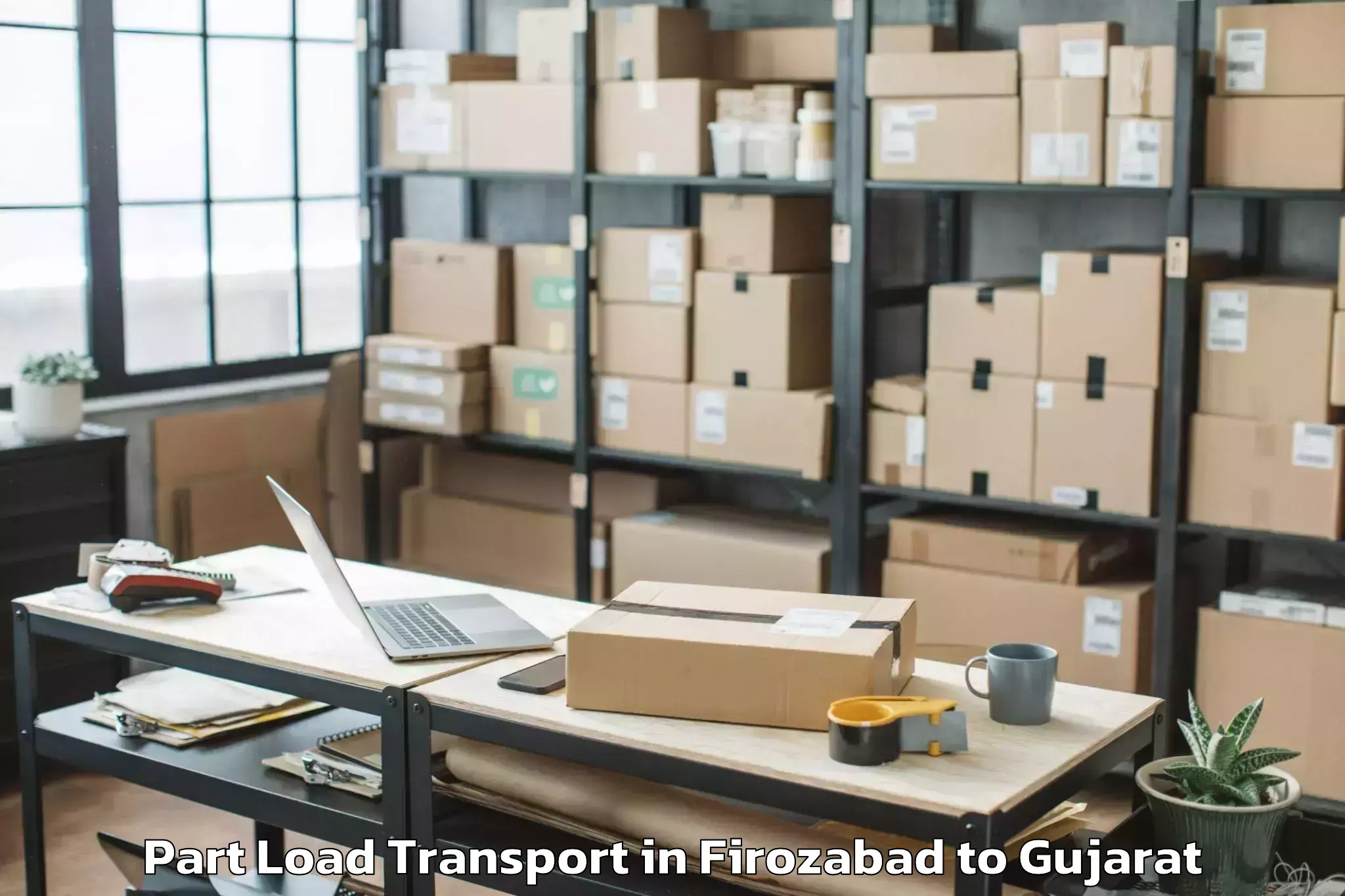 Book Firozabad to Vav Part Load Transport